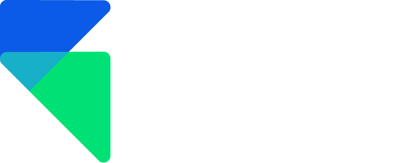 Modern logo with two interlocking arrow-like shapes in blue and green, next to the text “BE Pivot” in bold white font.